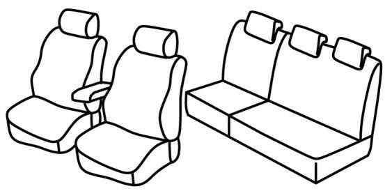 seat covers compatible for Fiat Linea, 2007>2013