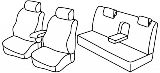 presvlake za sjedala odgovaraju za Fiat Marea, 1996>2002 - 4 vrata