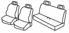 presvlake za sjedala za Fiat Panda, 2003>2012 - Dinamic - 5 vrata
