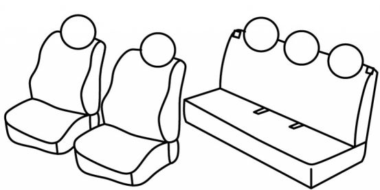 presvlake za sjedala odgovaraju za Fiat Panda, 2012> - 5 vrata