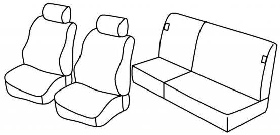 seat covers compatible for Fiat Punto, 1993>1999 - 5 door