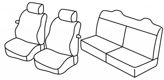 seat covers compatible for Fiat Punto, 1994>1999 - Cabrio - 3 door