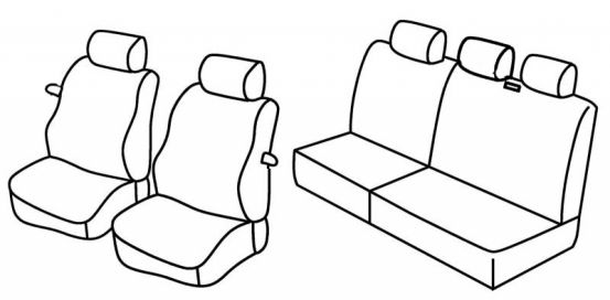 seat covers compatible for Fiat Punto, 2000>2001 - 3 door