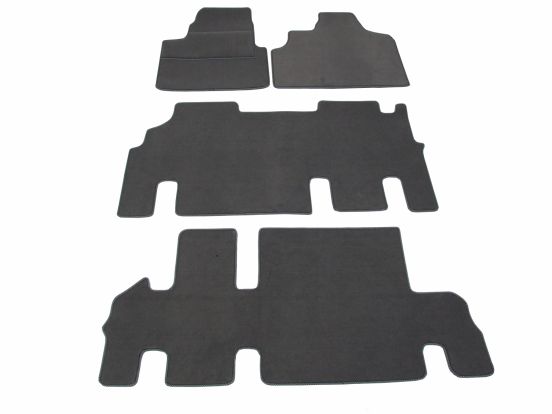 interior textile mats compatible for Fiat Scudo 2, 2007>2017, 3 rows