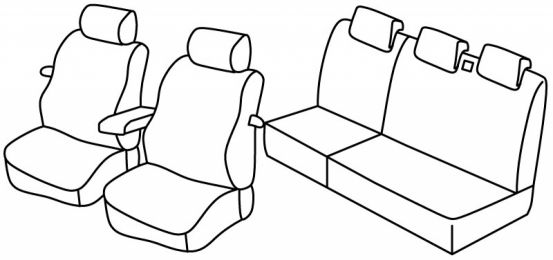 presvlake za sjedala odgovaraju za Fiat Stilo, 2001>2007 - Active - 3 vrata