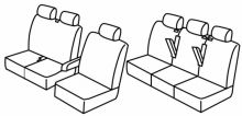 seat covers for Renault Trafic / Opel Vivaro / Fiat Talento, 2014> - 5+1