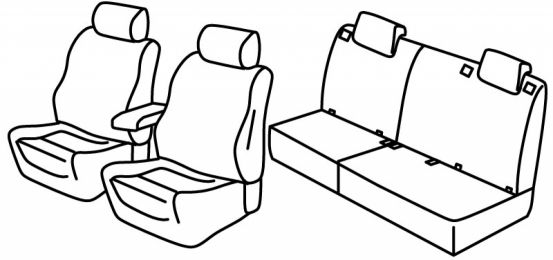 presvlake za sjedala odgovaraju za Fiat Tipo, 2015>2020 - SW - 5 vrata
