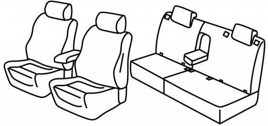 seat covers compatible for Fiat Tipo, 2015>2020 - SW - 5 door