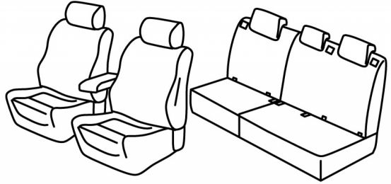 seat covers compatible for Fiat Tipo, 2015>2020 - SW - 5 door