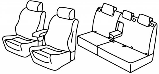 presvlake za sjedala odgovaraju za Fiat Tipo, 2015>2020 - SW - 5 vrata