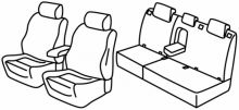 presvlake za sjedala za Fiat Tipo, 2021> - 5 vrata