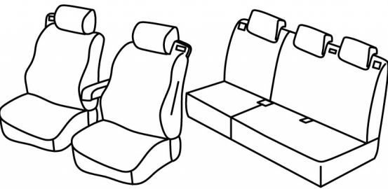 seat covers compatible for Ford B-Max, 2012>2017