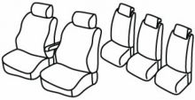 presvlake za sjedala za Ford C-Max, 2003>2007