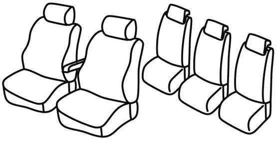 presvlake za sjedala odgovaraju za Ford C-Max, 2007>2010 - facelift 2007