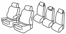 presvlake za sjedala za Ford C-Max, 2010> - Grande - 5 vrata