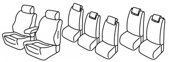 presvlake za sjedala odgovaraju za Ford C-Max, 2010> - Grande - 5 vrata