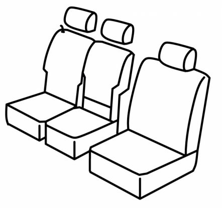 seat covers compatible for Ford Connect, 2022> - Transit, Facelift