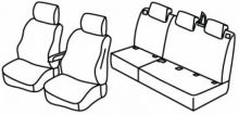 presvlake za sjedala za Ford Courier, 2023> - Tourneo - 5 vrata
