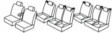 seat covers for Ford Custom, 2012>2016, 2016> - Tourneo