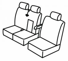 presvlake za sjedala za Ford Custom, 2012>2023 - Transit
