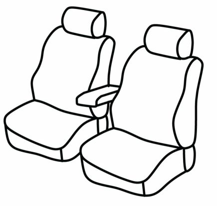 seat covers compatible for Ford Connect, 2018>2022, 2022> - Transit