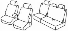 presvlake za sjedala za Ford Connect, 2023> - Tourneo  - 5 vrata