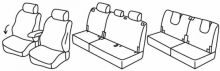 presvlake za sjedala za Ford Connect, 2023> - Tourneo  - 5  vrata