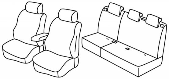 seat covers compatible for Ford EcoSport, 2017>2022 - Lounge, Active - 5 door