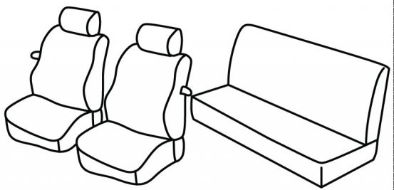 seat covers compatible for Ford Fiesta, 1995>2002 - 3 door