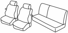 seat covers for Ford Fiesta, 1995>2002 - 3 door