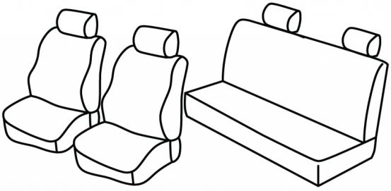 seat covers compatible for Ford Fiesta, 1996>2002 - facelift 1996 - 5 door