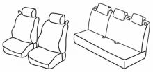 seat covers for Ford Fiesta, 2008>2017 - 3 door