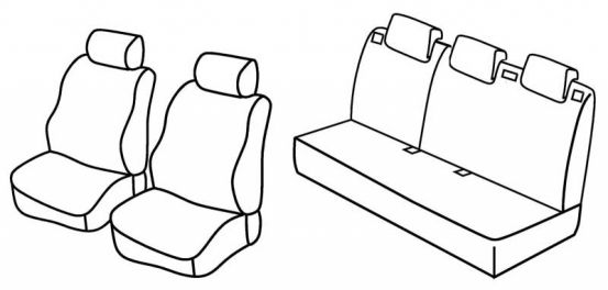 presvlake za sjedala odgovaraju za Ford Fiesta, 2008>2017 - 5 vrata