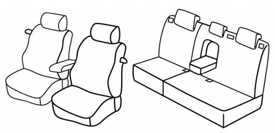 presvlake za sjedala odgovaraju za Ford Focus 2, 2005>2010 - 3 vrata
