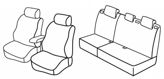presvlake za sjedala odgovaraju za Ford Focus 2, 2005>2010 - 5 vrata
