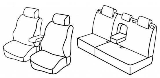 presvlake za sjedala odgovaraju za Ford Focus 2, 2005>2010 - 5 vrata