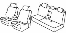 presvlake za sjedala za Ford Focus 3, 2011>2018 - St line - 5 vrata