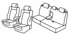 presvlake za sjedala za Ford Focus 3, 2011>2018 - Trend sport, Titanium X - 5 vrata