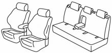 presvlake za sjedala za Ford Focus 4, 2018> - Active - 5 vrata