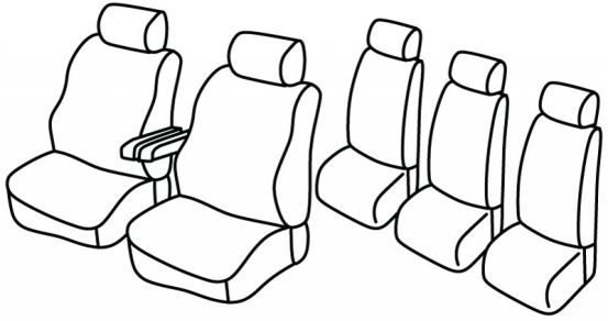 presvlake za sjedala odgovaraju za Ford Galaxy, 1995>2000