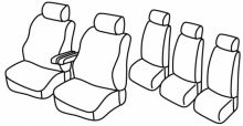 seat covers for Ford Galaxy, 2000>2006 - facelift 2000