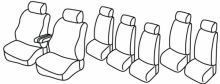 seat covers for Ford Galaxy, 2000>2006 - facelift 2000