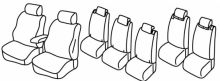 presvlake za sjedala za Ford Galaxy / S-Max, 2015>2019 - Titanium - 5 vrata