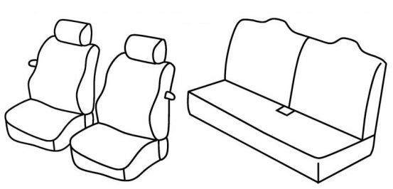 presvlake za sjedala odgovaraju za Ford Ka, 1996>2008 - 3 vrata