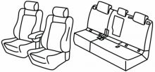 presvlake za sjedala za Ford Kuga, 2019> - St line - 5 vrata