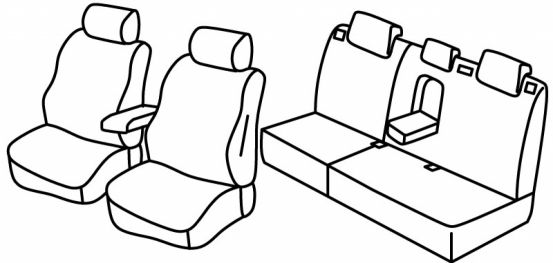presvlake za sjedala odgovaraju za Ford Mondeo, 2008>2014 - Sedan, Turnier - 4 vrata,5 vrata