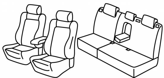 presvlake za sjedala odgovaraju za Ford Mondeo, 2008>2014 - Sedan, Turnier - 4 vrata,5 vrata