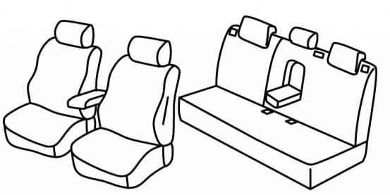 presvlake za sjedala odgovaraju za Ford Mondeo, 2014> - Trend - 4 vrata,5 vrata