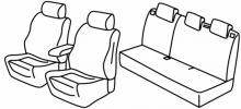 presvlake za sjedala za Ford Puma, 2019> - Groove, Titanium, Titanium x, St-line, St-line x - 5 vrata