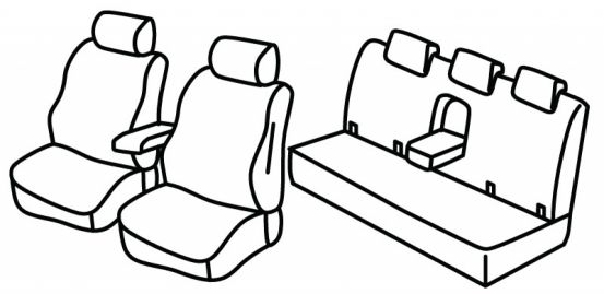 presvlake za sjedala odgovaraju za Ford Ranger, 2016> - Limited - 4 vrata